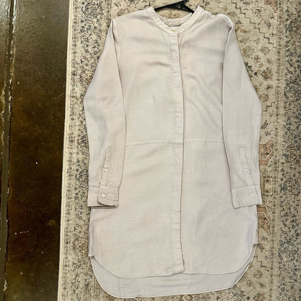 Aritzia Wilfred Free Linen-like button-down Tunic/dress